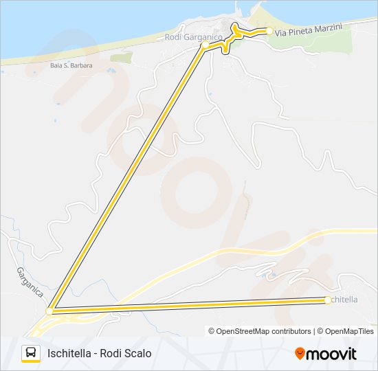1046A-I22 Bus Line Map