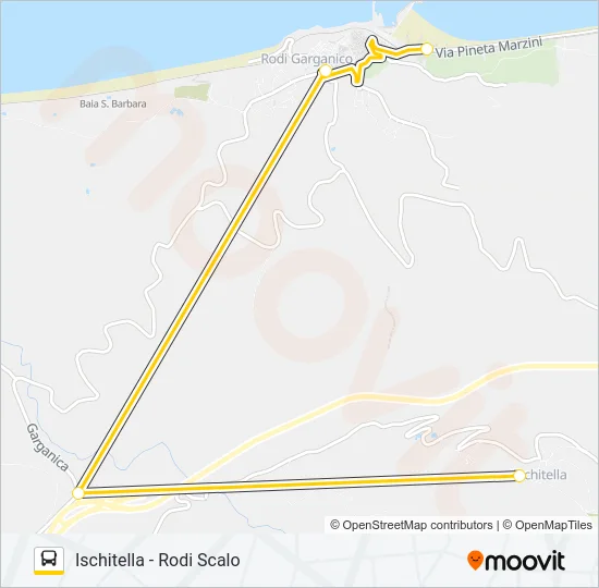 1046A-I22 Bus Line Map