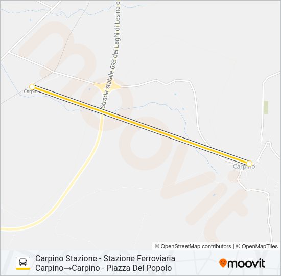 1085R-I22 Bus Line Map
