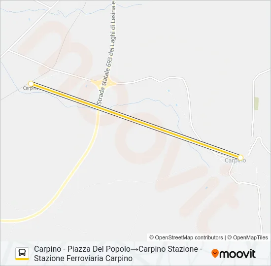 1091A-I22 Bus Line Map
