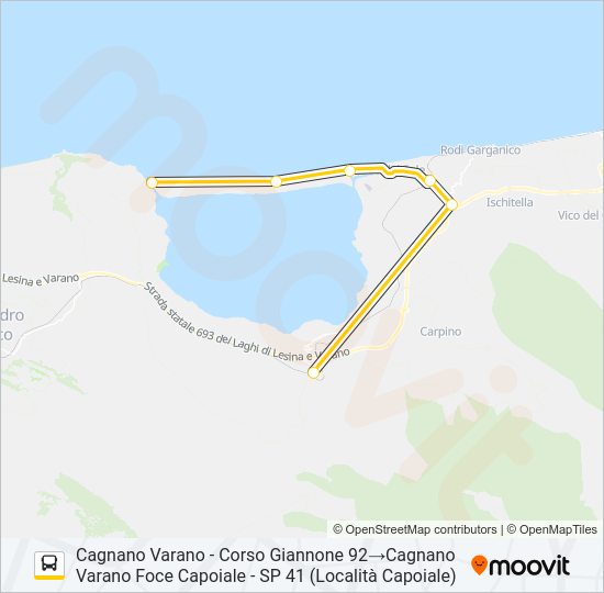 1098A-I22 Bus Line Map