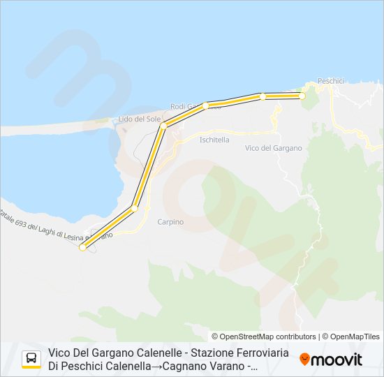 1150A-I22 Bus Line Map