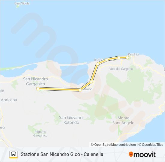 1150R-I22 Bus Line Map