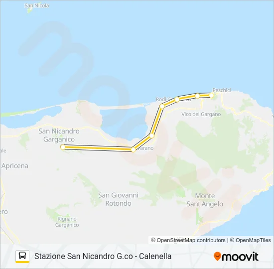 1150R-I22 Bus Line Map