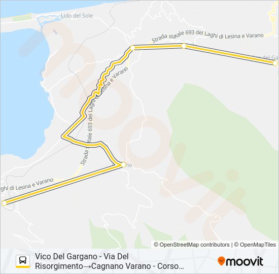 959A -I22 Bus Line Map
