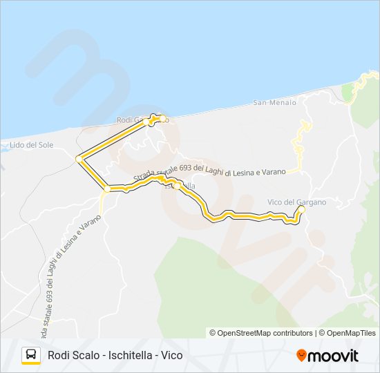1043R1-I22 Bus Line Map