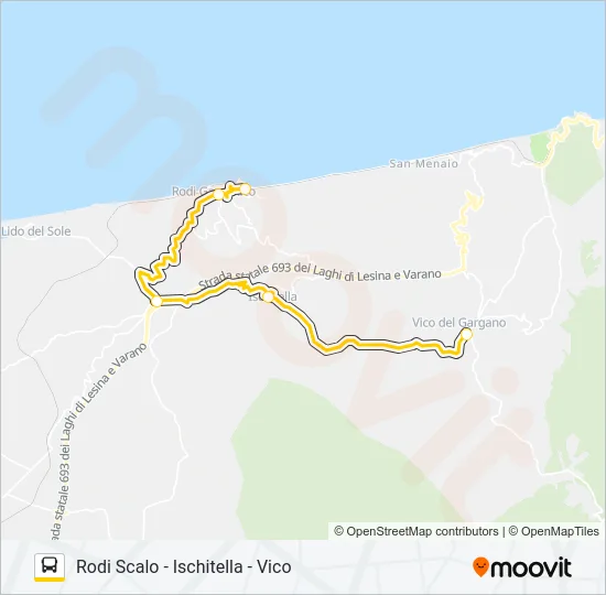 1045R1-I22 Bus Line Map