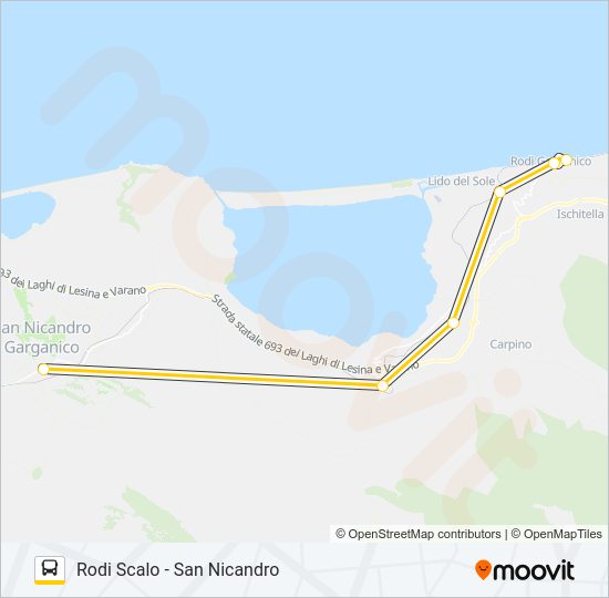 963A - I22 Bus Line Map