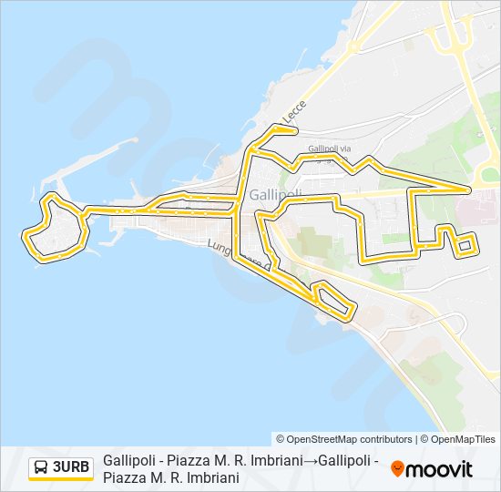 3URB bus Line Map