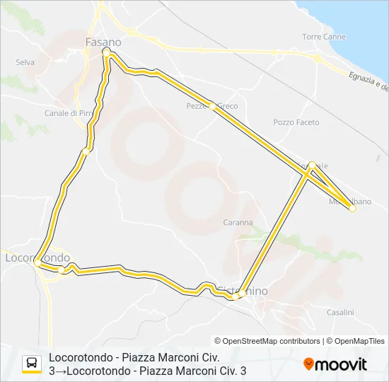 254.3.R.5 Bus Line Map