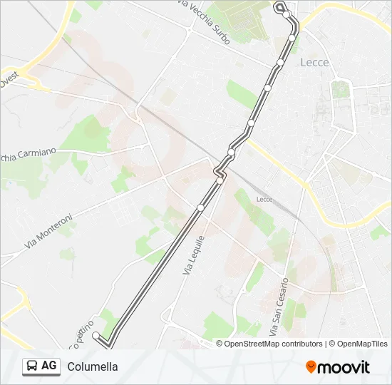 AG Bus Line Map