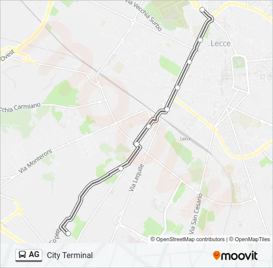 AG Bus Line Map
