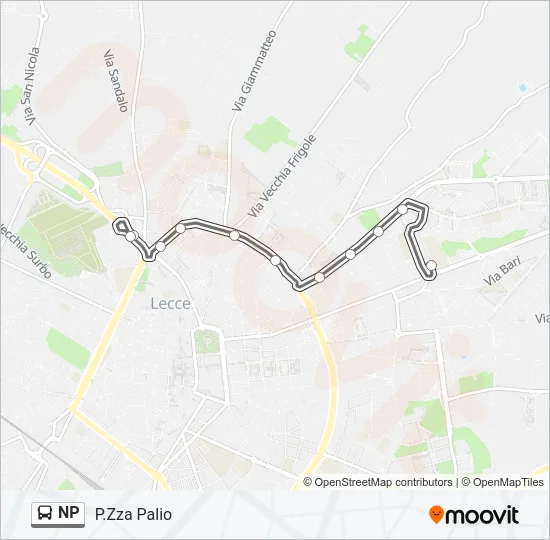 NP Bus Line Map