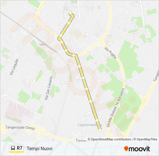 R7 Bus Line Map