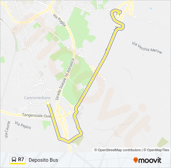 R7 Bus Line Map