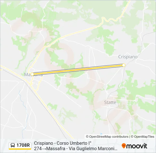 1708R Bus Line Map