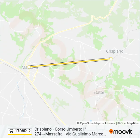 1708R-2 Bus Line Map