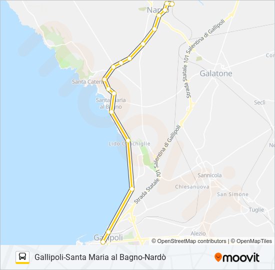 2PROV.SCOL bus Line Map