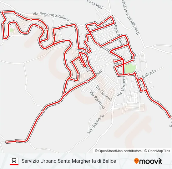 ADRANONE Bus Line Map