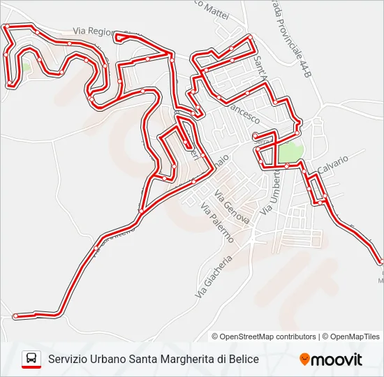 ADRANONE Bus Line Map