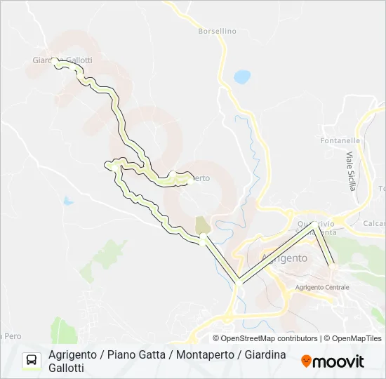 EXTRA URBANA Bus Line Map