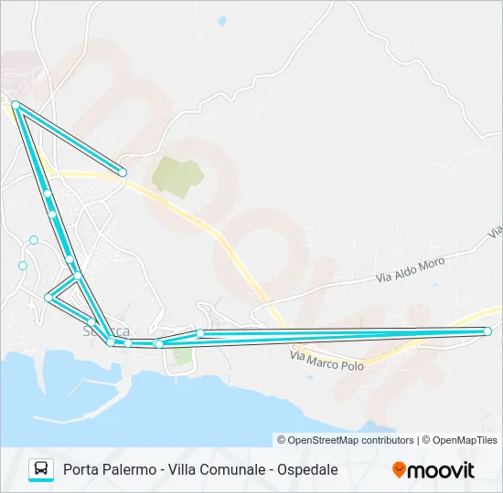 4 Bus Line Map