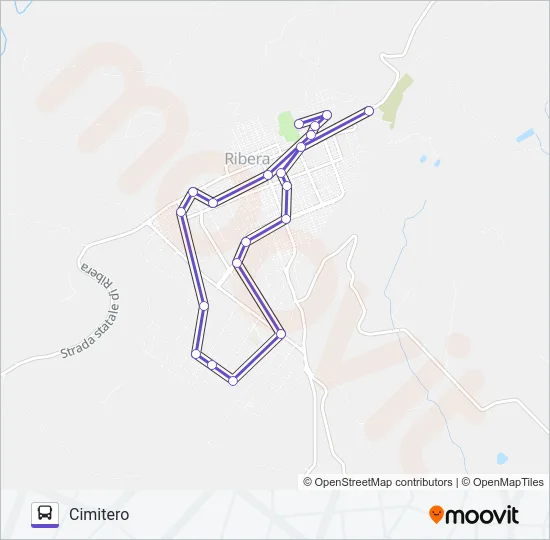 1 Bus Line Map