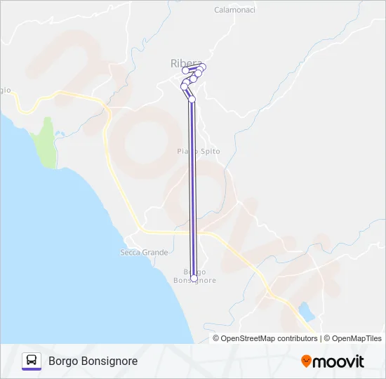 3 Bus Line Map