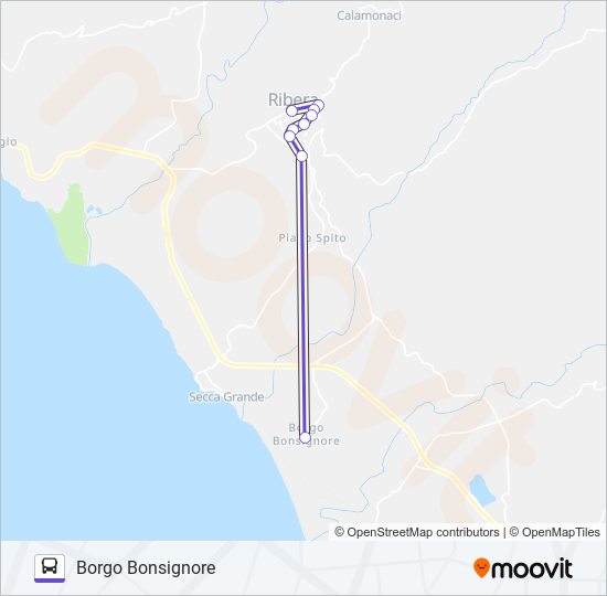 3 bus Line Map