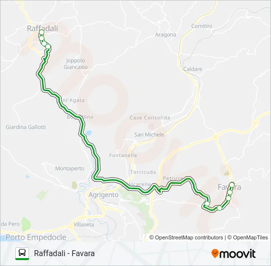 RA - FA Bus Line Map