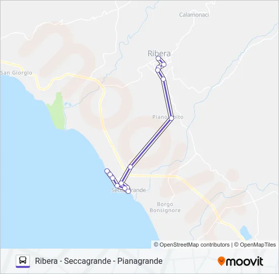 5 Bus Line Map