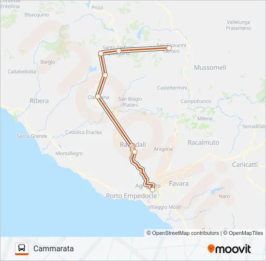 C&A Bus Line Map