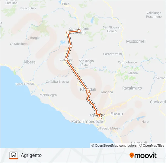 C&A Bus Line Map