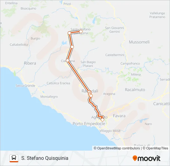 C&A Bus Line Map