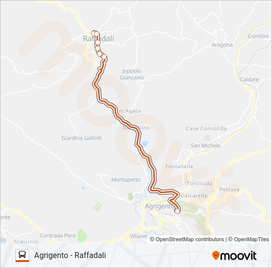 C&A Bus Line Map