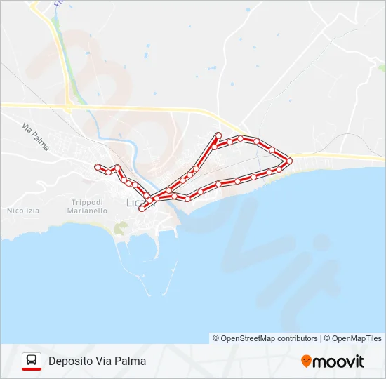 3 Bus Line Map