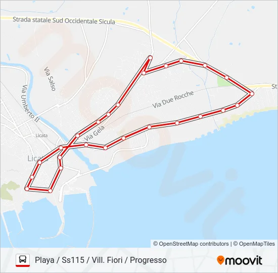 3 Bus Line Map