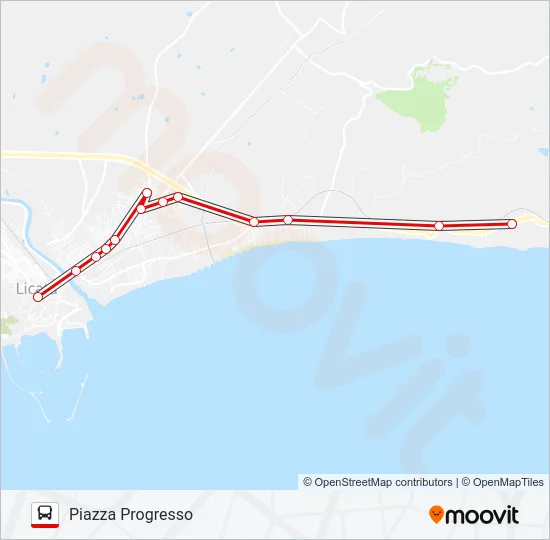 4 Bus Line Map