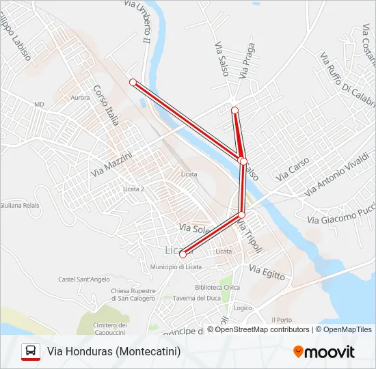 6 Bus Line Map