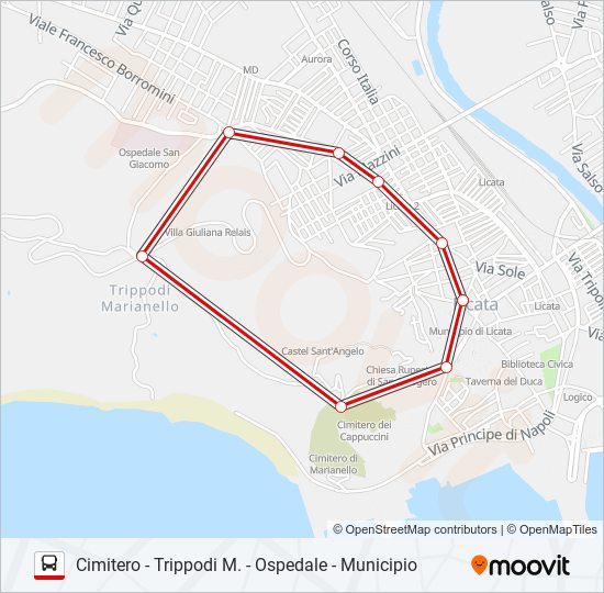 9 bus Line Map