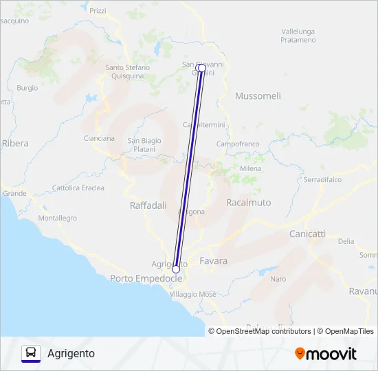 AWAY Bus Line Map