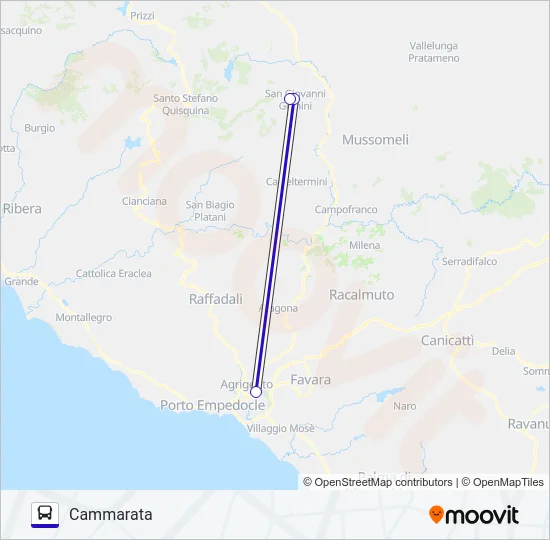 AWAY Bus Line Map