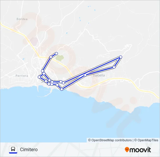 1 Bus Line Map