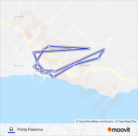 1 Bus Line Map