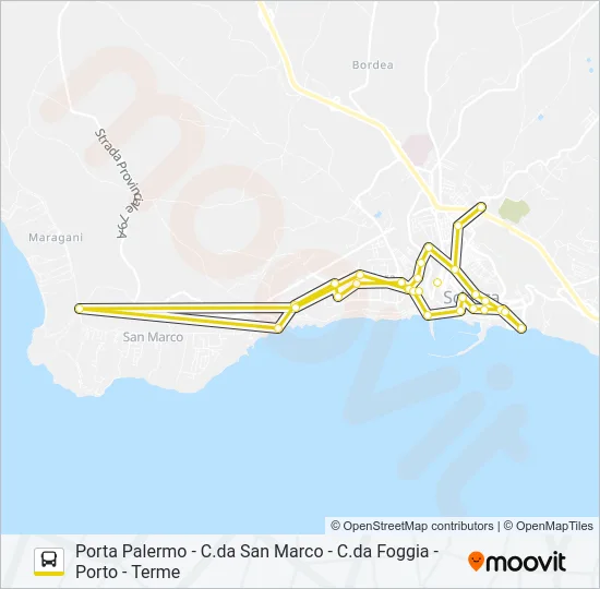 3 Bus Line Map