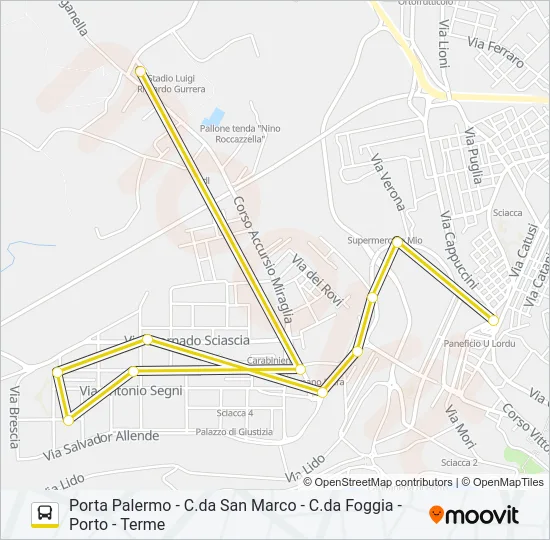 3 Bus Line Map