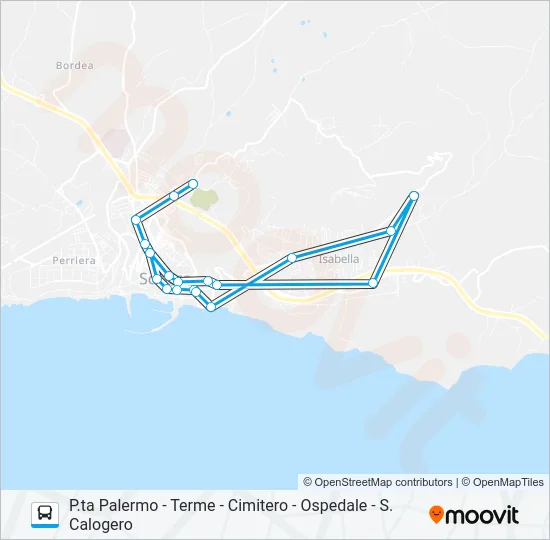 1/4 Bus Line Map