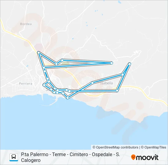 1/4 Bus Line Map