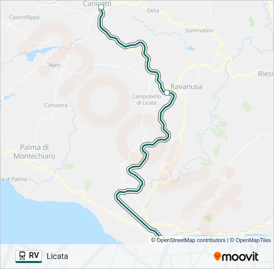 RV Train Line Map