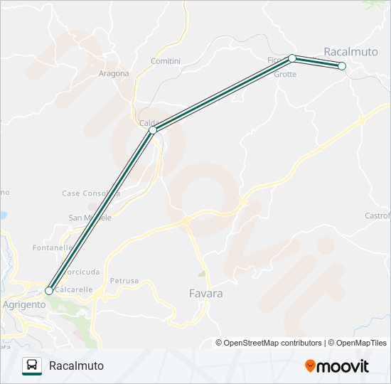 Mappa della linea BUS